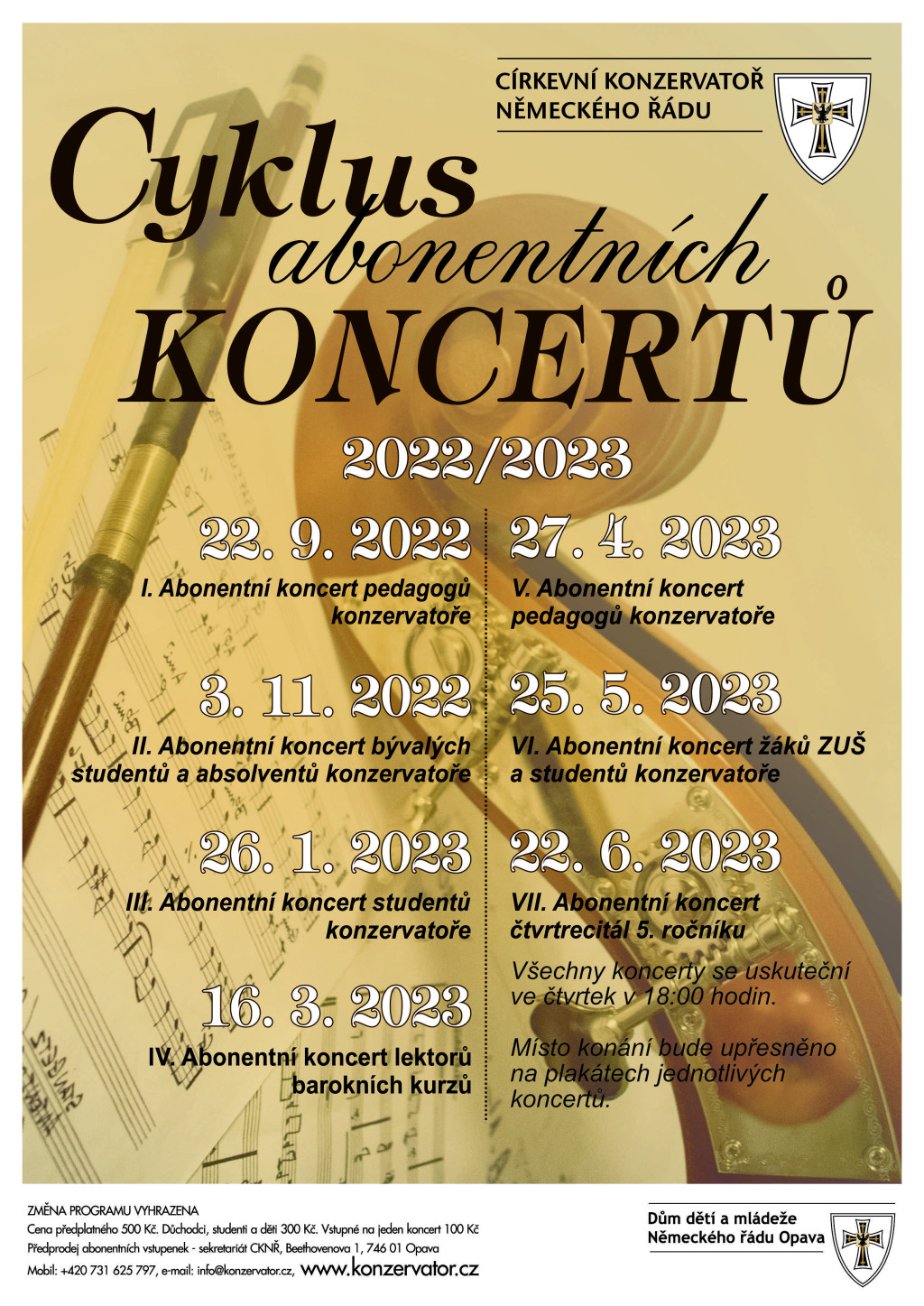 Cyklus abonentních koncertů 2022/2023