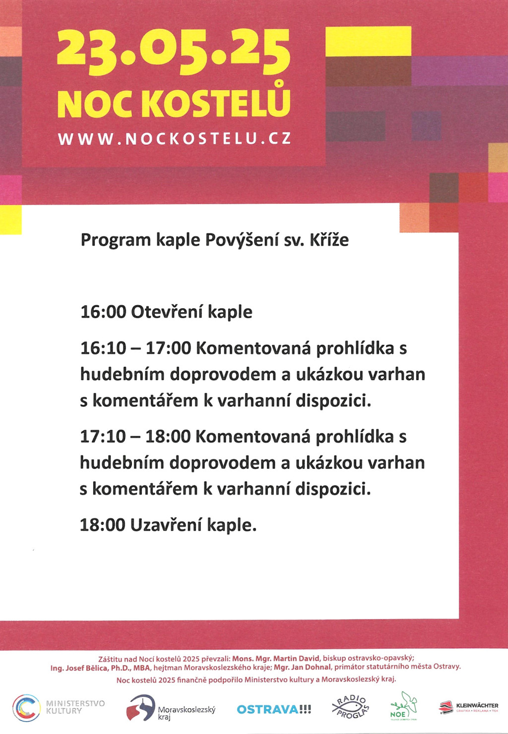noc kostelů 2025