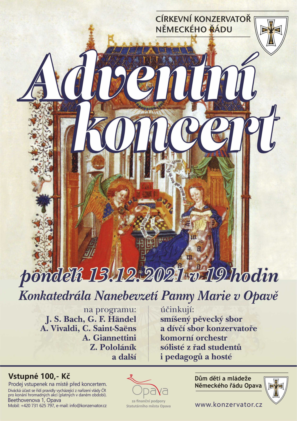Adventní koncert Opava 2021